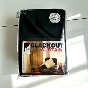 NEW Black Blackout Curtains Set of Two 52x108 Inch